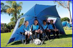 Super-Brella SPF 50+ Sun and Rain Canopy Umbrella for Camping, Beach and Sports