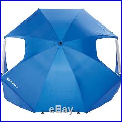 Super Brella Umbrella Superbrella Beach Blue 8ft Wide Sun Protection FREE SHIP