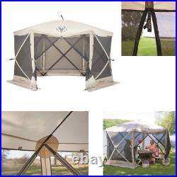 TENT PORTABLE SCREEN 6 SIDED GAZELLE People Square Tents Setup 8 Persons Carry
