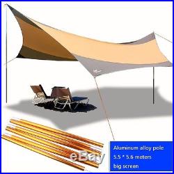 Tarp Rain Tent Camping Fly Shelter Waterproof Outdoor Sun Awning Shade Nylon New