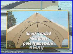Taylor Made Products Easy-Up Gazebo Sun Shade Top for Pontoon Boat Shelter Sand