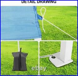 Telescoping Slant Leg Outdoor Pop Up Canopy Tent 10x10 Base 8x8 Top Portab