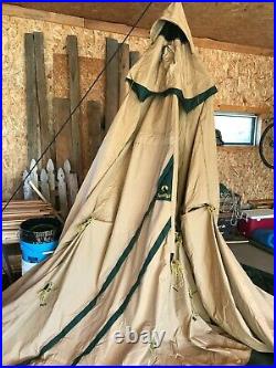 Tentipi Zirkon 7 (CP) tent, Cavas Tent, with floor, drying lines, stove &more