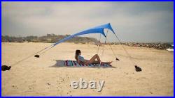 Tents Beach Tent with Sand Anchor, Portable Canopy Sunshade 7' x 7' Paten
