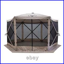 Tents G6 8 Person 12 by 12 Pop Up 6 Sided Portable Hub Outdoor Gazebo Screen