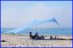 Tents Gigante Beach Tent 8ft Tall 11 X 11ft Biggest Portable Beach Shade Upf 50+