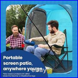 The Original WeatherPod XL 1-Person Bug Screen Pod Pop-Up Mosquito Sea Blue