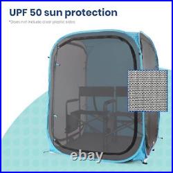 The Original WeatherPod XL 1-Person Bug Screen Pod Pop-Up Mosquito Sea Blue