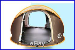 Thickening 3-4 Persons POP UP Family Outdoors Sandy Beach Leisure Camping Tent #