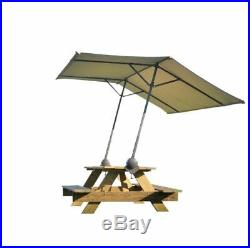 Tilt-Mount Canopy, Adjustable Height Quick Clamp Outdoor Polyester Tan Canopy