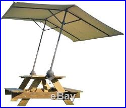 Tilt Mount Clamp Canopy Outdoor Picnic Table Bench Sunshade Shelter Adjustable