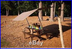 Tilt Mount Clamp Canopy Outdoor Picnic Table Bench Sunshade Shelter Adjustable