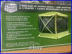 Timber Ridge 6 Hub Pop-up Tent Screen House, Green