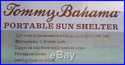 Tommy Bahama 9FT Wide Portable Sun Shelter/Tent/Beach Umbrella with Zippered