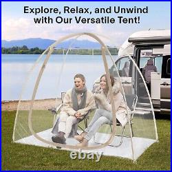 TopGold Pop Up Sport Canopy Camping Tent Cold Pod Fishing Tent Clear Bubble Tent