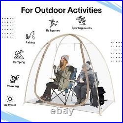 TopGold Pop Up Sport Tent Personal Tent Cold Pod Fishing Tent Clear Bubble Tent