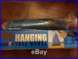 Treepod Hanging Treehouse Tent Blue With Treepod Metal Hanging Stand