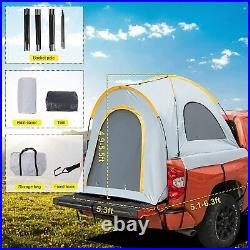 Truck Bed Tent, 5.2'-8.3' Pickup Truck Tent PU2000mm Waterproof Double Layer US