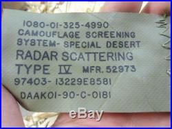 US Military Desert Camouflage Screening/Netting (rhombic and hexagon) RADAR SCAT