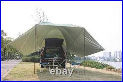 US Shipped Family Camping Sun Shelter SUV Car Rear Trunk Awning Car Tail Tent