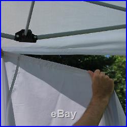 Undercover 10'x10' Commercial Instant Canopy With Zippered Velcro Walls, White