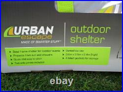 Urban Escape Event Outdoor Shelter /Gazebo with 2 Sides 3.6m x 3.6m Brand New