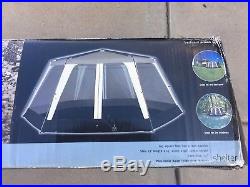 Used EDDIE BAUER SCREEN HOUSE OUTDOOR TENT PICNIC CAMPING CANOPY 17'X15' & CASE