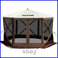 VEVOR Pop-up Camping Gazebo Camping Canopy Shelter6 Sided 10/12' x 10/12'