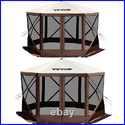 VEVOR Pop-up Camping Gazebo Camping Canopy Shelter6 Sided 12x12ft