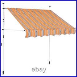 VidaXL Retractable Awning with Hand Crank Sunshade Shelter for Patio Outdoor