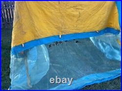 Vintage HETTRICK heavy canvas 12' x 12' x 8' GAZEBO TENT Canopy SCREEN ROOM