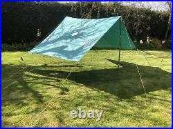 Vintage Scouts Canvas Dining Shelter 7ftx10ft Garden Classic Car Camping Canopy
