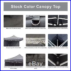 Vispronet 10x10 Commercial-Grade Outdoor Pop Up Canopy Steel Hex Frame