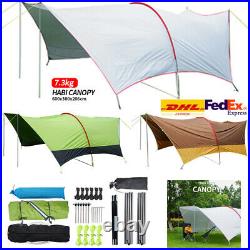 Waterproof Camping Tent Tarp Awning Outdoor Sun SUV Shade Mat Shelter Canopy DHL