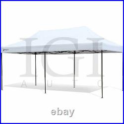 White 10'x20' Pop Up Canopy Instant Shelter Easy Setup Water UV Resistant