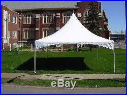 White 20 x 20 Frame Tent Outdoor Party Event Canopy Wedding High Peak Marquee