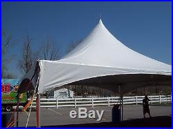 White 20 x 20 Frame Tent Outdoor Party Event Canopy Wedding High Peak Marquee