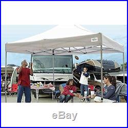 White Commercial Canopy 10x10ft Pop Up Steel Frame Shelter Outdoor Work Shade