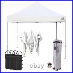 White Ez Pop Up Canopy Outdoor Party Garden Picnic Tent Trade Show Shade Shelter