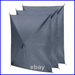 Wind Screen Panel, Weatherproof, UV Proof and Waterproof Screen Tent Wind Gray