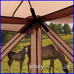 XGEAR 4-Sided Pop Up Camping Gazebo Instant Canopy Sun Shelter Screen House w