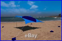 XL Portable Beach Shade Lightweight Quick Set Open Sun Shelter Easy Beach Tent