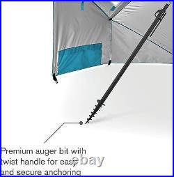 XL UPF 50+ parasol shelter for sun and rain protection (9 feet)