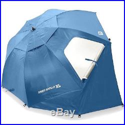 X-Large Beach Umbrella Camping Tent Sun Shade UV Protector Weather Shelter BLUE