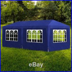 Xmas Steel Frame Side Wall 10x20 Outdoor Canopy Party Tent BLUE Pavilion Shelter