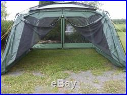Yanes Kuche 12x12 Foot Screen Gazebo Tent with Rain Flaps