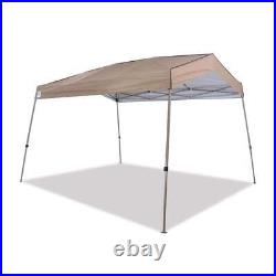 Z-SHADE Pop Up Canopy Tent 14'x12'x9' in Tan 150D Polyester Fabric Steel Frame