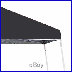 Z-Shade 10' x 10' Angled Leg Instant Shade Canopy Tent Portable Shelter, Black