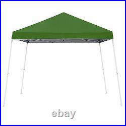 Z Shade 10 x 10 Foot Angled Leg Instant Shade Canopy Tent Portable Shelter Green