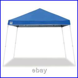 Z-Shade 10 x 10 Foot Angled Leg Instant Shade Portable Outdoor Canopy Tent, Blue